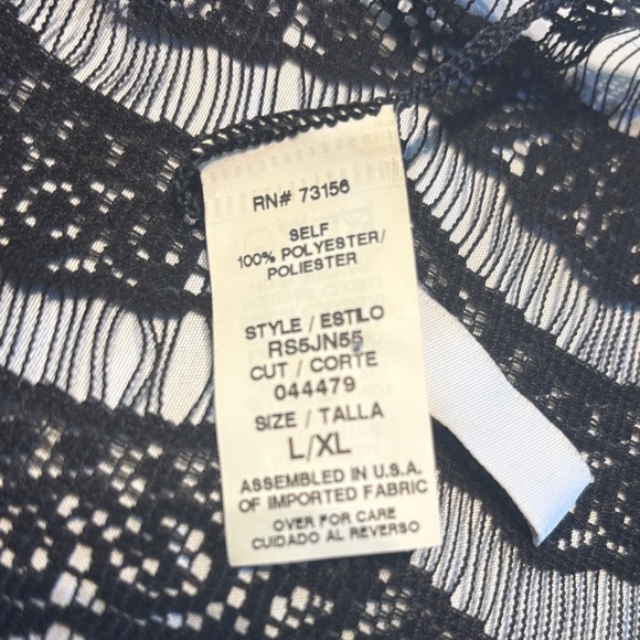 Kenneth Cole Reaction Black Open-Front Cardigan - Picture 10 of 10